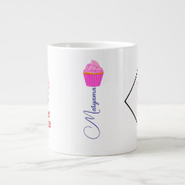 Caneca De Café Grande Mug grande de micro-ondas para Cupcakes de chocola