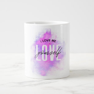 Caneca De Café Grande Mug Inspiracional "Ame-Se"