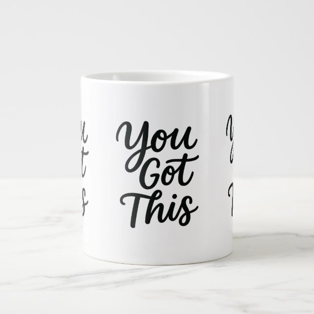 Caneca De Café Grande Mug Inspiracional - Você Tem Esta Taça Motivaciona (Frente)