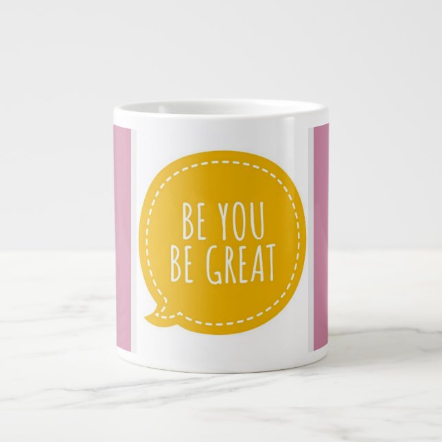CANECA DE CAFÉ GRANDE MUG INSPIRATIVO (Frente)
