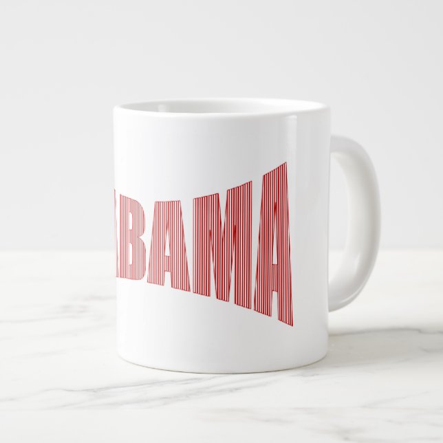 CANECA DE CAFÉ GRANDE MUG JUMBO ALABAMA (Frente Esquerda)