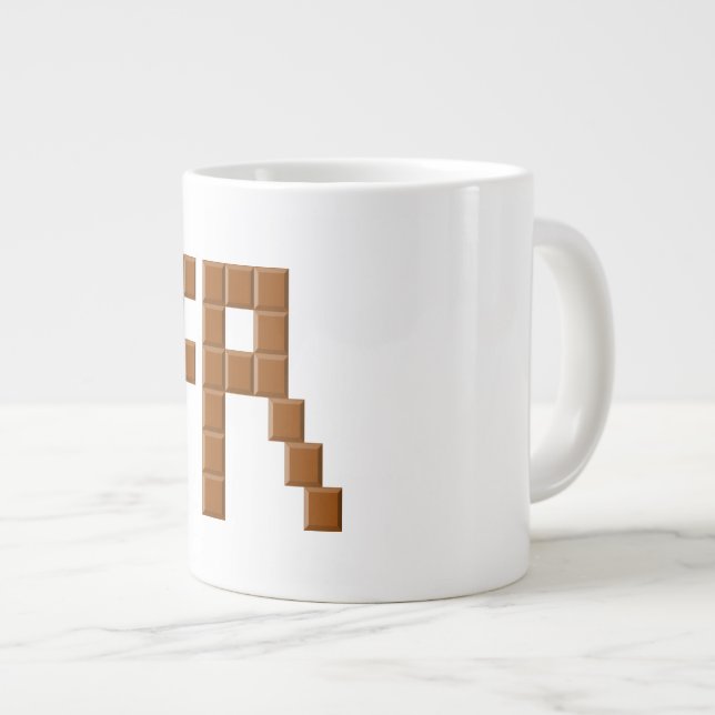 CANECA DE CAFÉ GRANDE MUG JUMBO BLANCHE FRANCE CHOCOLAT (Frente Esquerda)