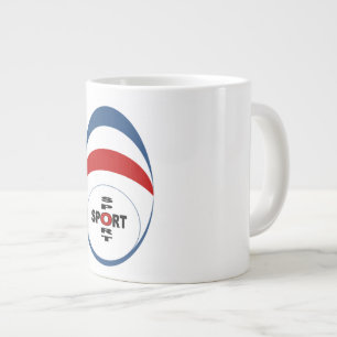 CANECA DE CAFÉ GRANDE MUG JUMBO BRANCO DESPORTO