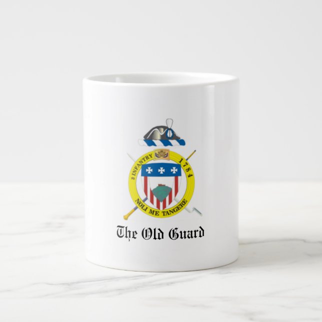 Caneca De Café Grande Mug of the Old Guarda - 3d Regimento de Infantaria (Frente)