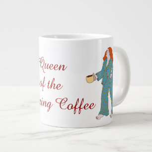 Caneca De Café Grande Mug personalizado da rainha da manhã do café JUM