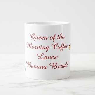 Caneca De Café Grande Mug personalizado da rainha da manhã do café JUMBO