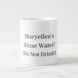 Caneca De Café Grande Mug personalizado de "Rinse Water" para artistas