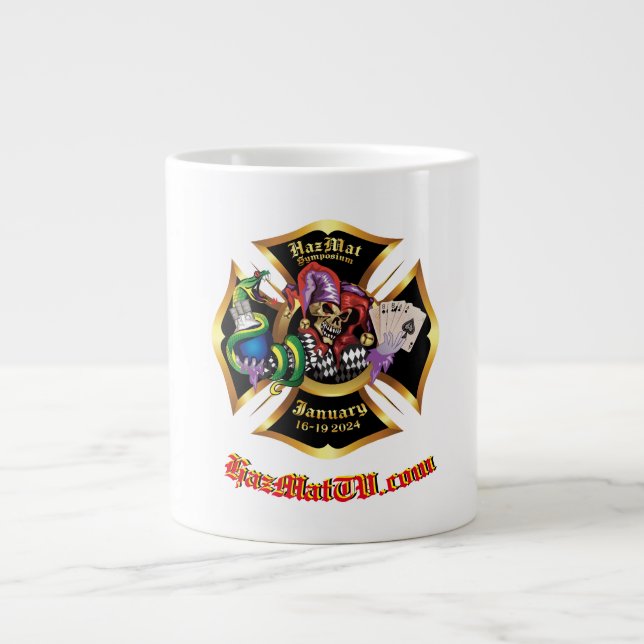 Caneca De Café Grande Mug Personalizado para Sintoma da Flórida (Frente)