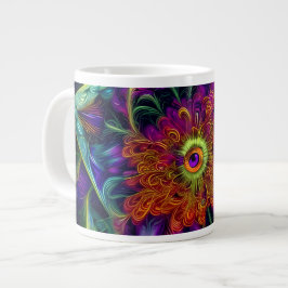 Caneca De Café Grande Mug PsychoFlower 20oz
