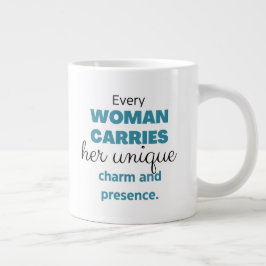 Caneca De Café Grande Mug - The Worth of a Woman Collection