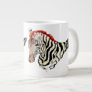Caneca De Café Grande Mug/ Zebra