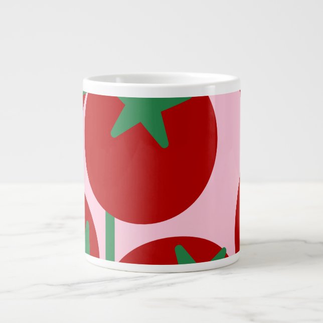 Caneca De Café Grande Mugs logo tomate  (Frente)