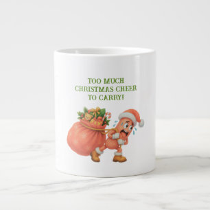 Caneca De Café Grande Muito Espírito de Natal para Carregar! Salame