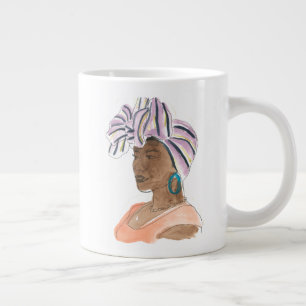 Caneca De Café Grande Mulher Forte e Bonita