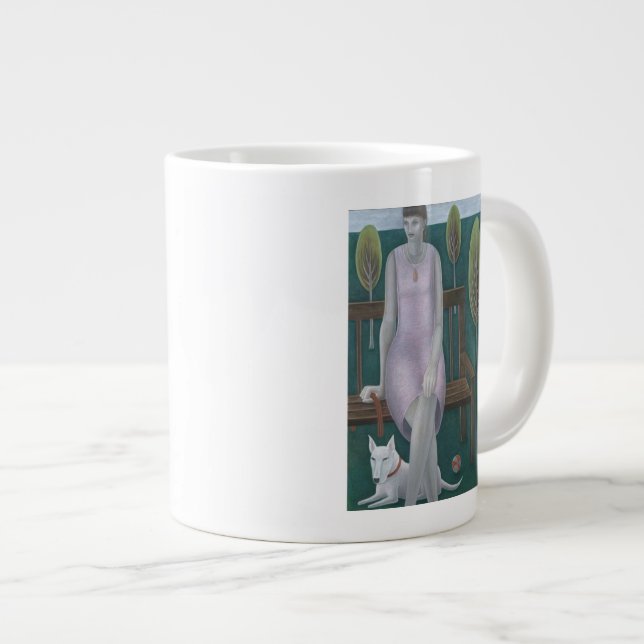 Caneca De Café Grande Mulher no parque 2006 (Frente Esquerda)