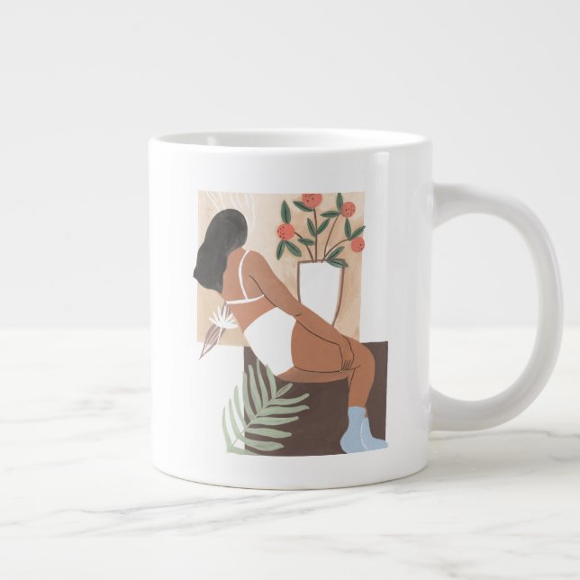 Caneca De Café Grande Mulher solta (Direita)