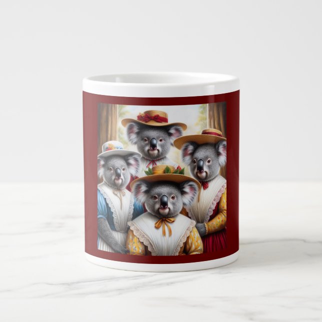 Caneca De Café Grande Mulheres Pequenas da Koala (Frente)