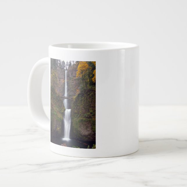 Caneca De Café Grande Multnomah cai no final do outono (Frente Esquerda)