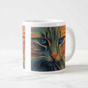 Caneca De Café Grande Munch Cat Jumbo Mug