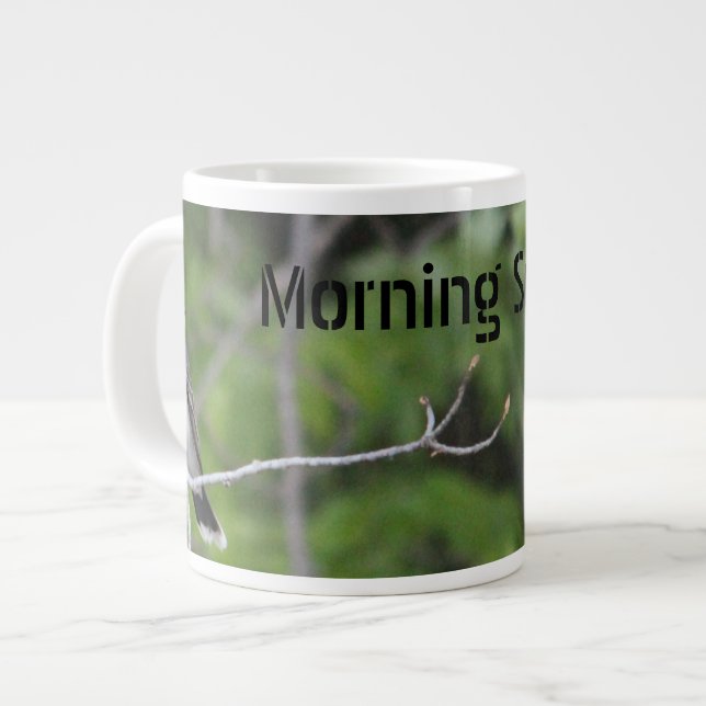 Caneca De Café Grande Música Decortive Morning (Frente Esquerda)