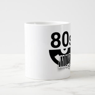 Caneca De Café Grande Música    dos anos 80 - Jumbo Mug