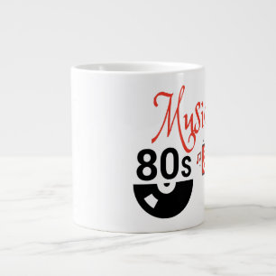 Caneca De Café Grande Música dos anos 80 - Jumbo Mug