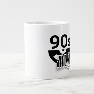 Caneca De Café Grande Música    dos anos 90 - Jumbo Mug