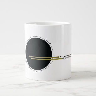 Caneca De Café Grande Música é a Resposta, Citação Inspiradora de Bateri