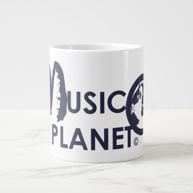 Caneca De Café Grande MÚSICA PLANETA Specialty Mug (Frente)