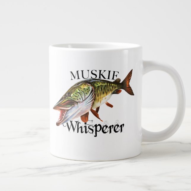 Caneca De Café Grande Muskie Whisperer (Direita)