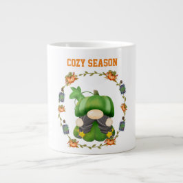 Caneca De Café Grande My  Gnomes Funny Thanksgiving Farmhouse 