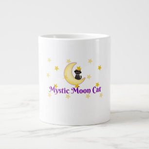 Caneca De Café Grande Mystic Moon Cat