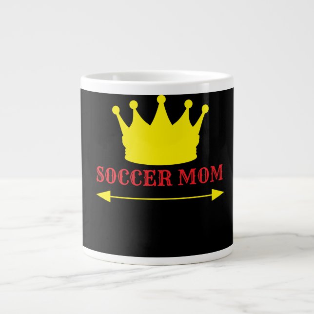 Caneca De Café Grande Nº 1 mãe de futebol (Frente)