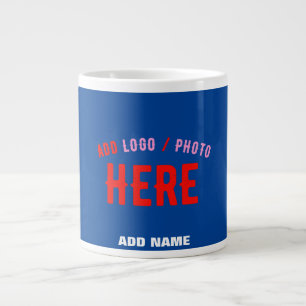 CANECA DE CAFÉ GRANDE NA MODA MODERNO COBALT PERSONALIZADO AZUL VERIFICA