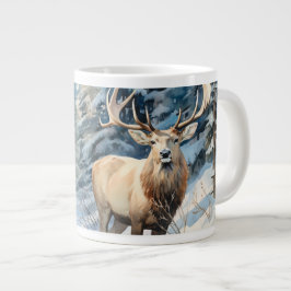 Caneca De Café Grande Na Natureza Selvagem: A Majestade do Elk