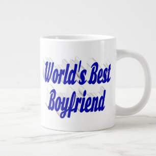 Caneca De Café Grande Namorado com semisscript azul