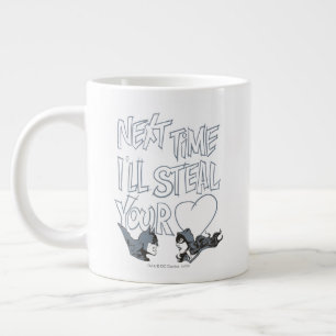 Caneca De Café Grande Namorados Batman  Mulher-Gato - Vou Roubar O Seu C