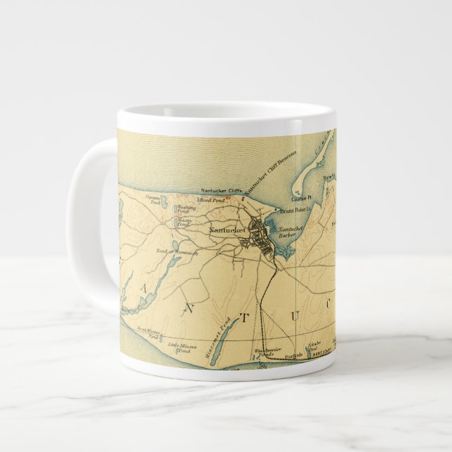 Caneca De Café Grande Nantucket 1889 Coffee Mug (Frente Esquerda)