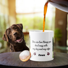 Caneca De Café Grande Não Brinque Com o Meu Cachorro E Café Personalizad
