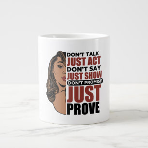 Caneca De Café Grande Não fale só não diga "show sista"