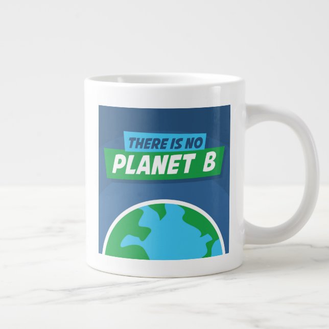 Caneca De Café Grande Não Há Planeta B (Direita)