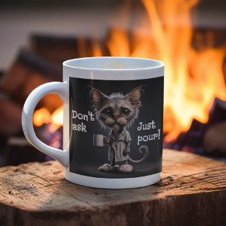 Caneca De Café Grande Não pergunte, apenas torça!