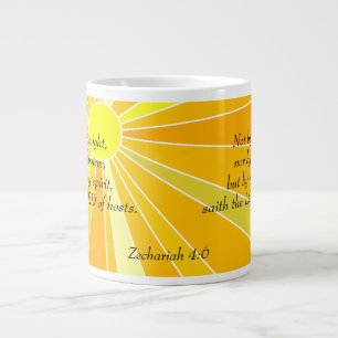 Caneca De Café Grande Não por Might ou Power Sunshine