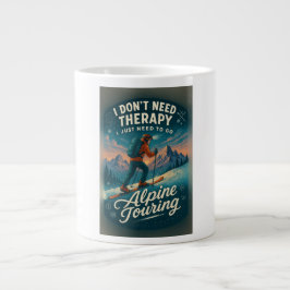 Caneca De Café Grande Não preciso de terapia, preciso de uma turnê alpin