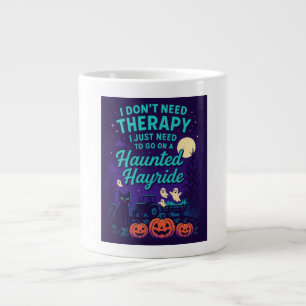 Caneca De Café Grande Não preciso de terapia, só preciso da Hayride Asso
