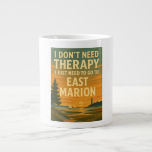Caneca De Café Grande Não preciso de terapia, só preciso da Marion Orien