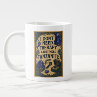 Caneca De Café Grande Não preciso de terapia, só preciso da Tanzanite