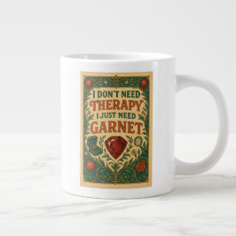 Caneca De Café Grande Não preciso de terapia, só preciso de granada
