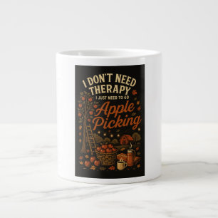 Caneca De Café Grande Não preciso de terapia, só preciso de ir buscar ma