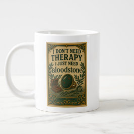 Caneca De Café Grande Não preciso de terapia, só preciso de sangue